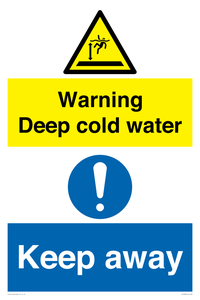 Warning Deep cold water Keep away